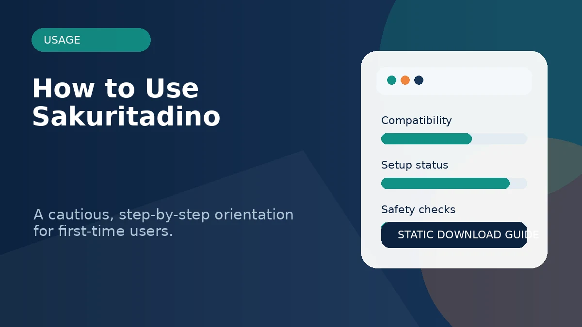 How to Use Sakuritadino More Carefully visual